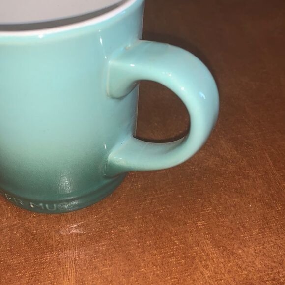 Ceramic "Super Mug" Blue Ombre Coffee Cup Set of 3 - Picture 6 of 10